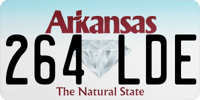 AR license plate 264LDE