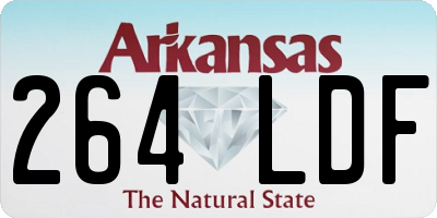 AR license plate 264LDF