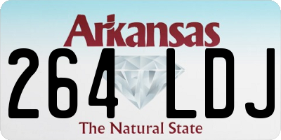 AR license plate 264LDJ