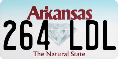 AR license plate 264LDL