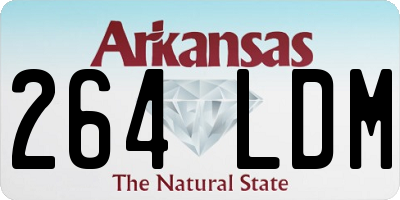AR license plate 264LDM