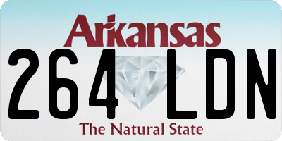 AR license plate 264LDN