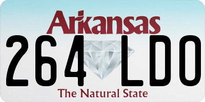 AR license plate 264LDO