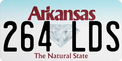 AR license plate 264LDS