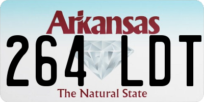 AR license plate 264LDT