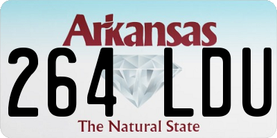 AR license plate 264LDU