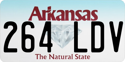 AR license plate 264LDV