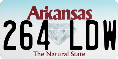 AR license plate 264LDW
