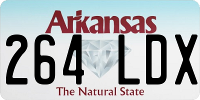 AR license plate 264LDX