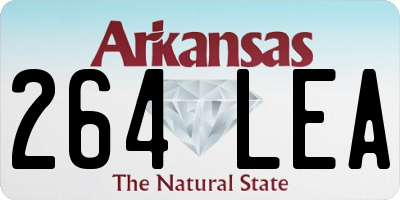 AR license plate 264LEA