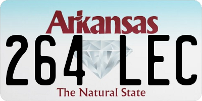 AR license plate 264LEC