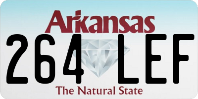 AR license plate 264LEF