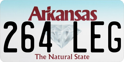 AR license plate 264LEG