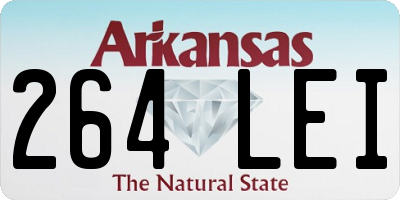 AR license plate 264LEI