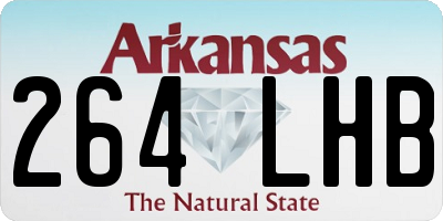 AR license plate 264LHB