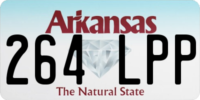 AR license plate 264LPP