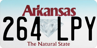 AR license plate 264LPY