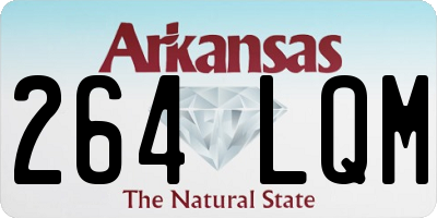 AR license plate 264LQM