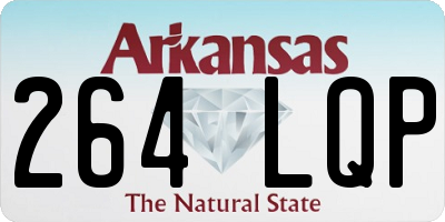 AR license plate 264LQP
