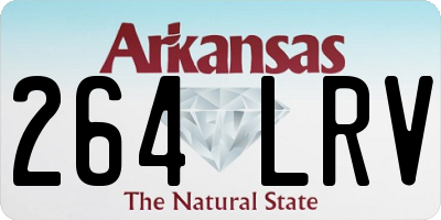 AR license plate 264LRV