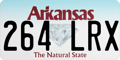 AR license plate 264LRX