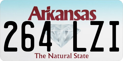 AR license plate 264LZI