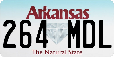 AR license plate 264MDL