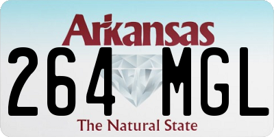 AR license plate 264MGL