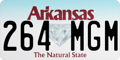 AR license plate 264MGM