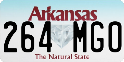 AR license plate 264MGO