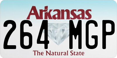 AR license plate 264MGP