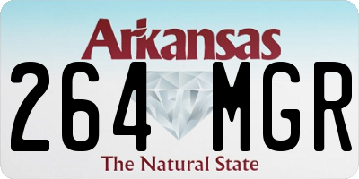 AR license plate 264MGR