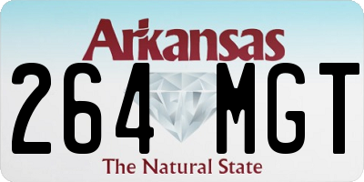 AR license plate 264MGT