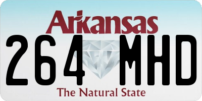 AR license plate 264MHD