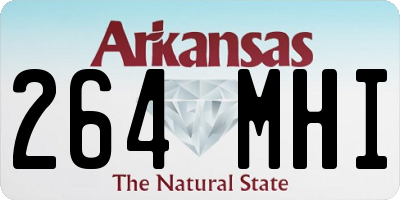 AR license plate 264MHI