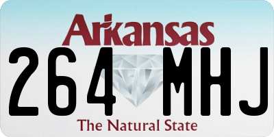 AR license plate 264MHJ