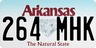 AR license plate 264MHK
