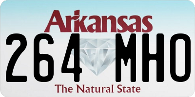AR license plate 264MHO