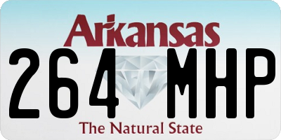 AR license plate 264MHP