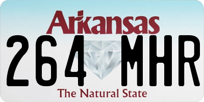 AR license plate 264MHR