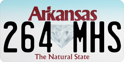 AR license plate 264MHS