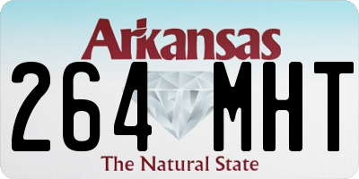 AR license plate 264MHT