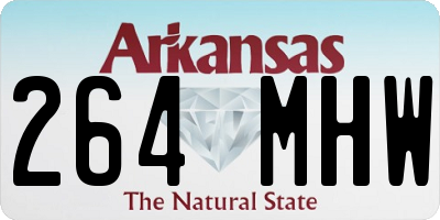 AR license plate 264MHW