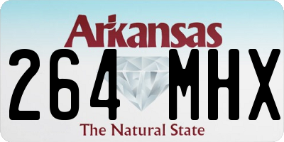 AR license plate 264MHX