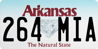 AR license plate 264MIA