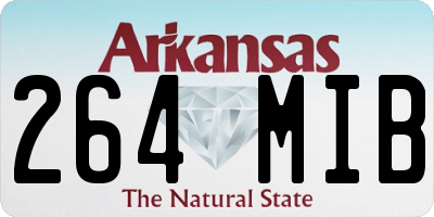 AR license plate 264MIB