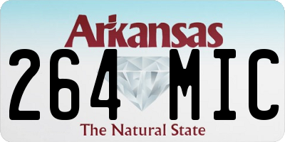 AR license plate 264MIC