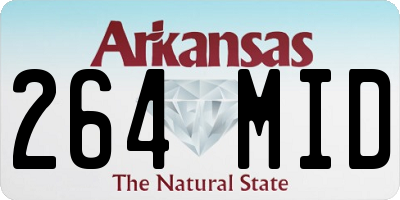 AR license plate 264MID