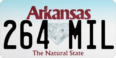 AR license plate 264MIL