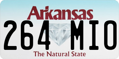 AR license plate 264MIO